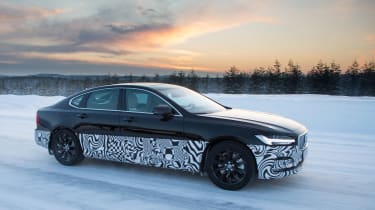 Volvo S90 drive - side sunset