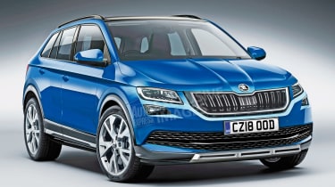 Skoda Fabia SUV - front (watermarked)