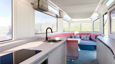 Lightship L1 caravan - interior kitchen 