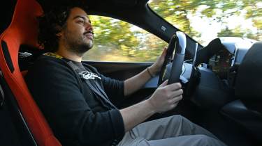 Jordan Katsianis driving the Ferrari 296 Speciale