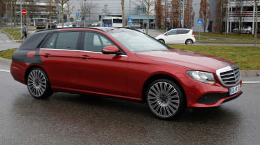 Mercedes E-Class estate spies side