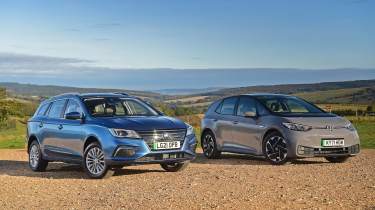 MG5 vs Volkswagen ID.3 - front static