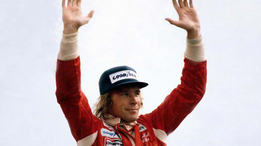 James Hunt wins the British Grand Prix in 1977