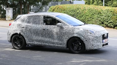 Ford Puma facelift (Camouflaged) - front cornering