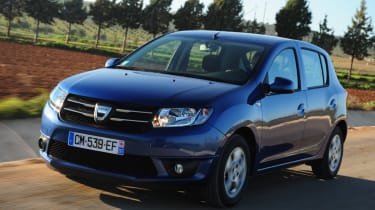 Dacia Sandero front action