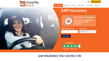 Cover my Gap website homepage