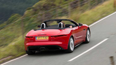 Jaguar F-Type Convertible 2.0-litre 4-cylinder - rear tracking