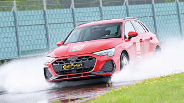 2026 Tyre Test - Audi through puddle