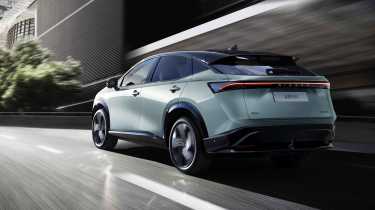 New Nissan Ariya facelift - rear tracking 