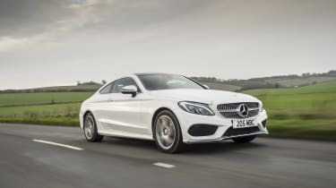 Mercedes C-Class Coupe C250d AMG Line - front tracking