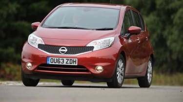 Used Nissan Note Mk2 - front cornering
