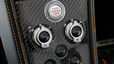 McLaren 12C Spider start button