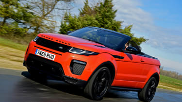 Range Rover Evoque Convertible review - front tracking 2