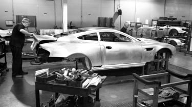 Aston Martin Vanquish production line