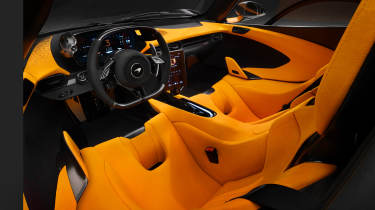 McLaren W1 - interior orange