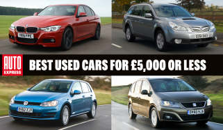 Best used cars for £5,000 or less - header image