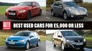 Best used cars for £5,000 or less - header image