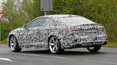 New Audi RS5 spied - side/rear