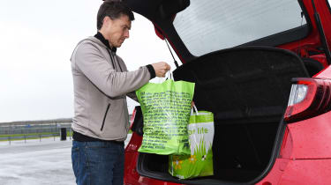 Honda Civic Type R long term - First Report shopping bags