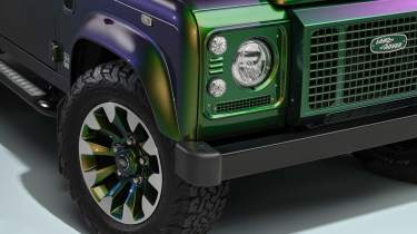 Classic Land Rover Defender V8 Pick-up - front detail