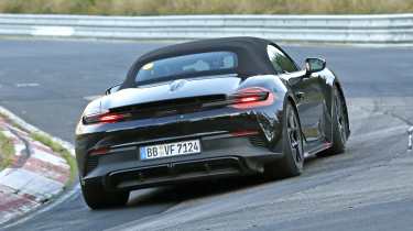 Porsche Boxster electric 2026 spy shots