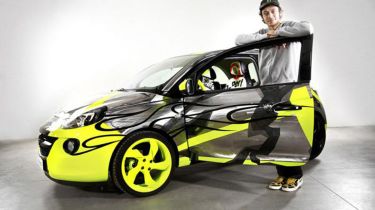 Valentino Rossi and his Opel Adam