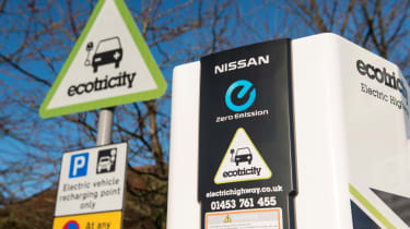 Electric car charging in the UK - charging station