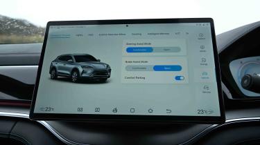 BYD Seal U - vehicle settings menu