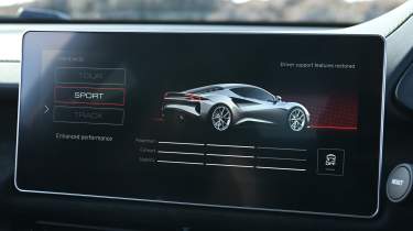 Lotus Emira - infotainment screen