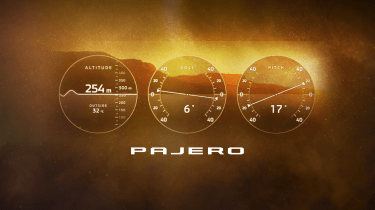 New Mitsubishi Shogun teaser - infotainment style design