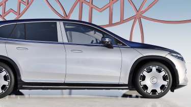 Mercedes-Maybach EQS SUV side feature shot