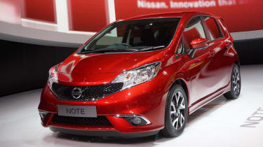 New Nissan Note front three-quarters