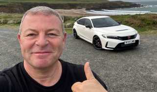 Honda Civic Type R - front end on a cliff