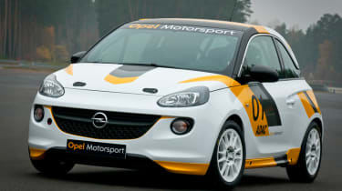 Opel Adam R2 rally car front static