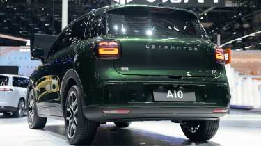 Leapmotor A10 on display at car show - rear