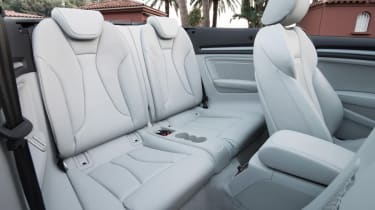 Audi A3 Cabriolet rear seats