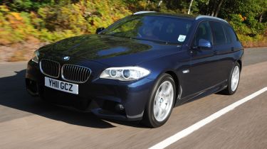 BMW 520d Touring M Sport front tracking