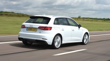 Audi A3 vs Volvo V40 vs Volkswagen Golf - A3 rear tracking