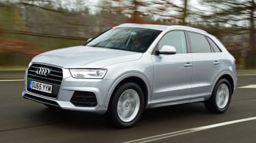 Audi Q3 group test - front tracking