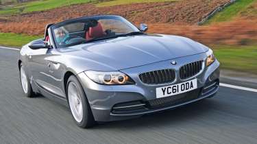 Best cheap convertibles - BMW Z4 front tracking 