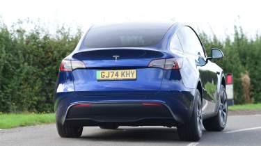 Tesla Model Y - rear cornering 