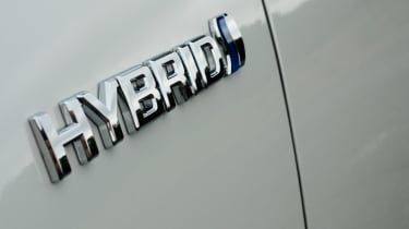 Toyota Yaris Hybrid badge