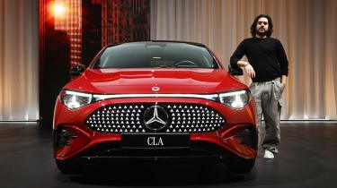 Jordan Katsianis with the Mercedes CLA