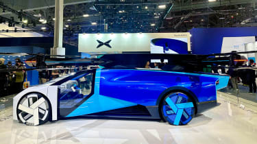 Xpeng Aeroht Land Aircraft Carrier eVOTL flying car on display at CES 2024