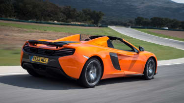 McLaren 650S Spider rear action