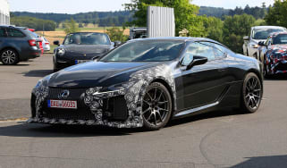 New Lexus LC F coupe spy shots