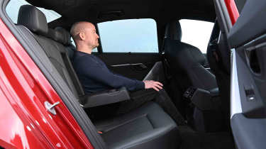 BMW M5 - rear seats with Chief reviewer, Alex ingram