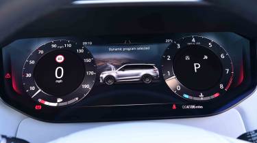 Range Rover Sport SV - digital instrument cluster dynamic drive mode