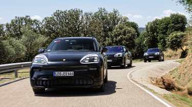  Porsche Cayenne Electric prototype - on road
