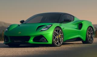 Lotus Emira V6 SE - Eos Green front 3/4